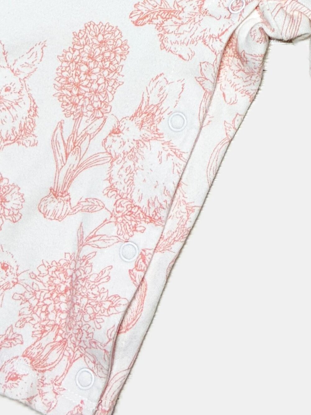 Janie and Jack Baby Girl Bunny Toile Romper Size 6-12 Months - Picture 7 of 7